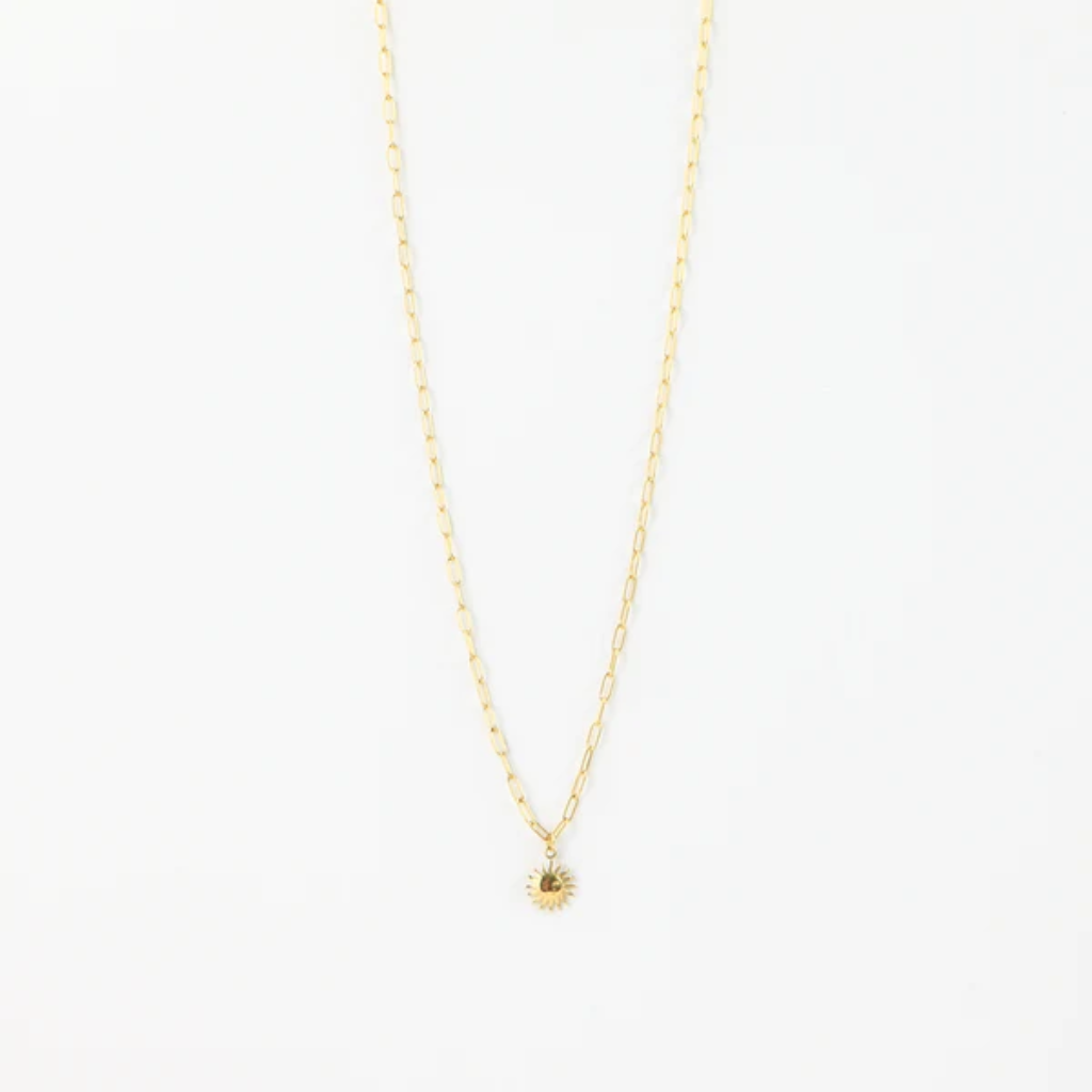 collar sol oro