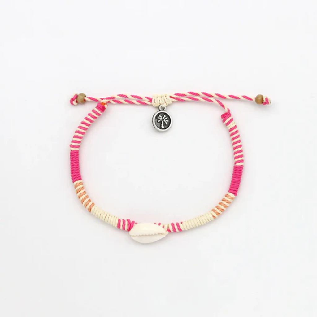 Pulsera Tejida Concha Cauri - Surf