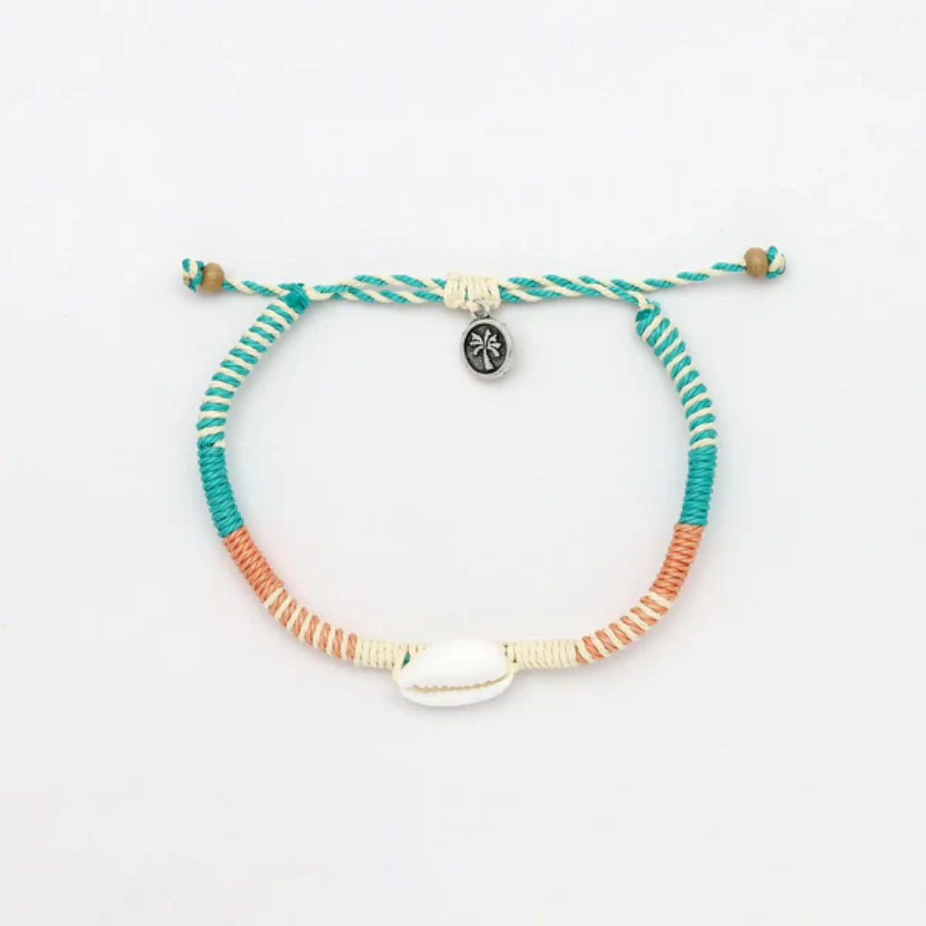 Pulsera Tejida Concha Cauri - Surf